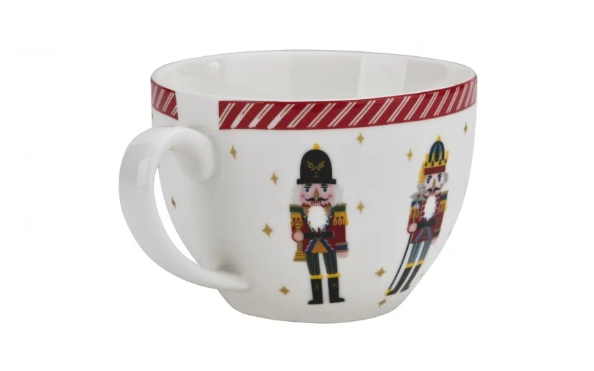Duo Zestaw 2 Filiżanek 280ml ze spodkami Dziedek do orzechów Fashion