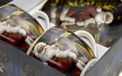 Duo Zestaw 2 Filiżanek ze spodkami SANTA LETTER Discount