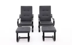 Zacharski Zestaw 2 foteli i 2 puf 304249 New