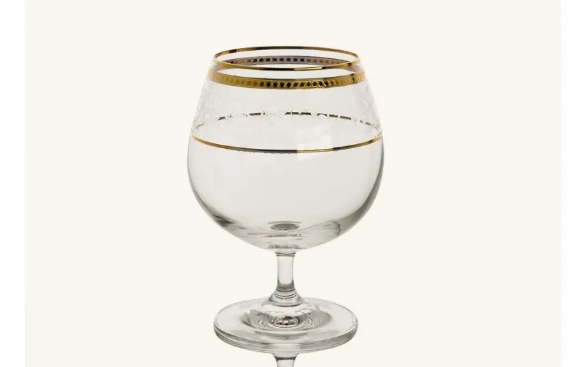 Combi dla Witeks Zestaw 6 Kieliszków do koniaku 300 ml Dolce Vita Gold Discount