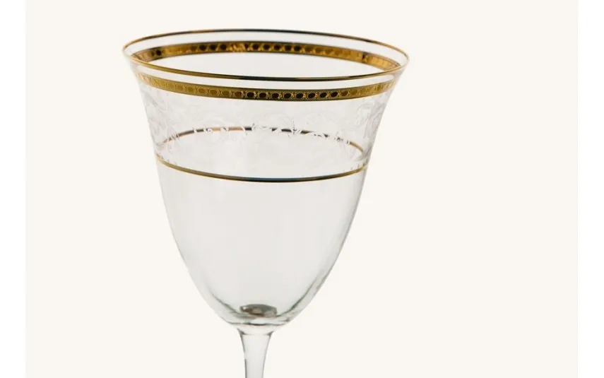Combi dla Witeks Zestaw 6 Kieliszków do wina 350 ml Dolce Vita Gold Discount