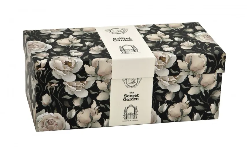 Duo Zestaw 2 kubków 300 ml Retro English Roses Black New