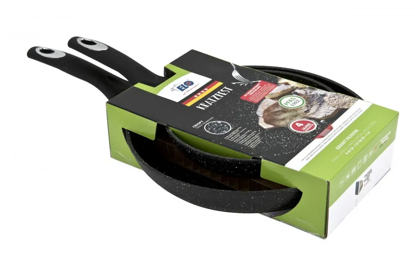 ELO Zestaw 2 patelni na indukcję 20/28 cm Granit Passion no. 20314 Hot