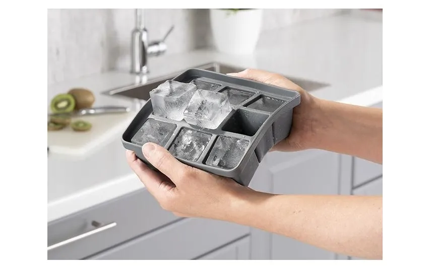 APS Zestaw 2 Pojemników na kostki lodu 15,5x15,5 cm z pokrywką Outlet