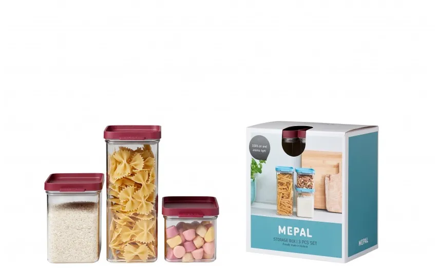 Mepal Zestaw 3 pojemników Omnia Nordic Berry Clearance