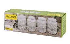 Maestro Zestaw 4 pojemników Pattern z podstawą Sale