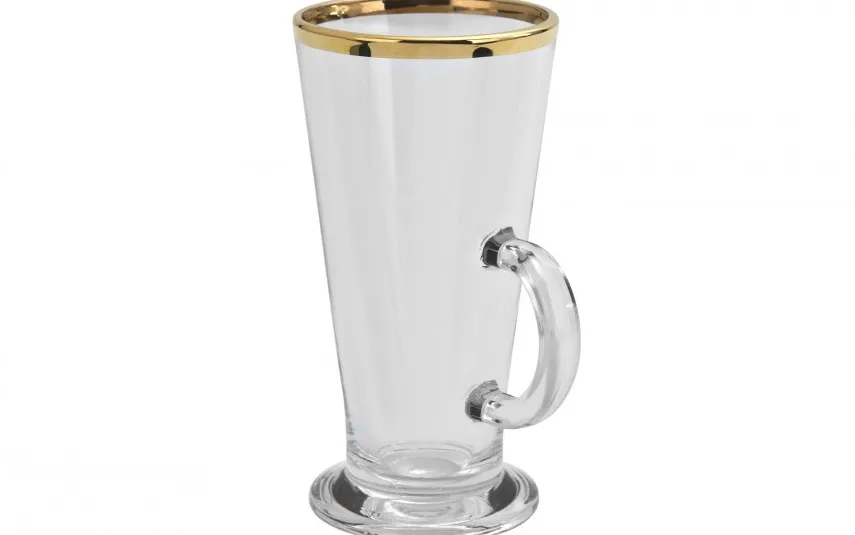 Combi dla Witeks Zestaw 2 szklanek do latte 250 ml Golden Line Fashion