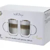 Vialli Design Zestaw 2 szklanek z podwójną ścianką 300 ml Amo Outlet