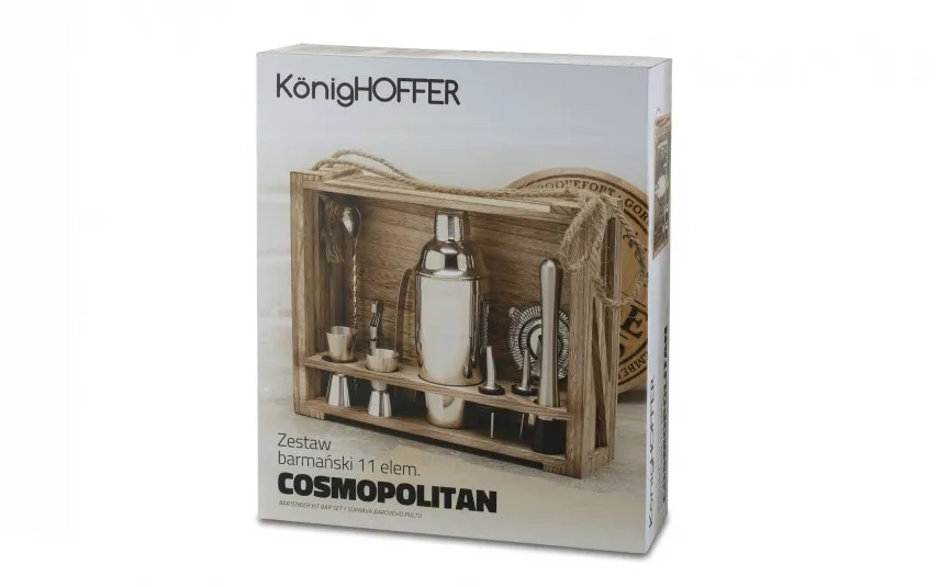 KonigHOFFER Zestaw barmański ze stojakiem Cosmopolitan 11 elementów Sale