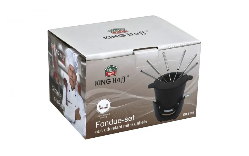 KingHoff Zestaw do Fondue żeliwny KH-1195 Discount