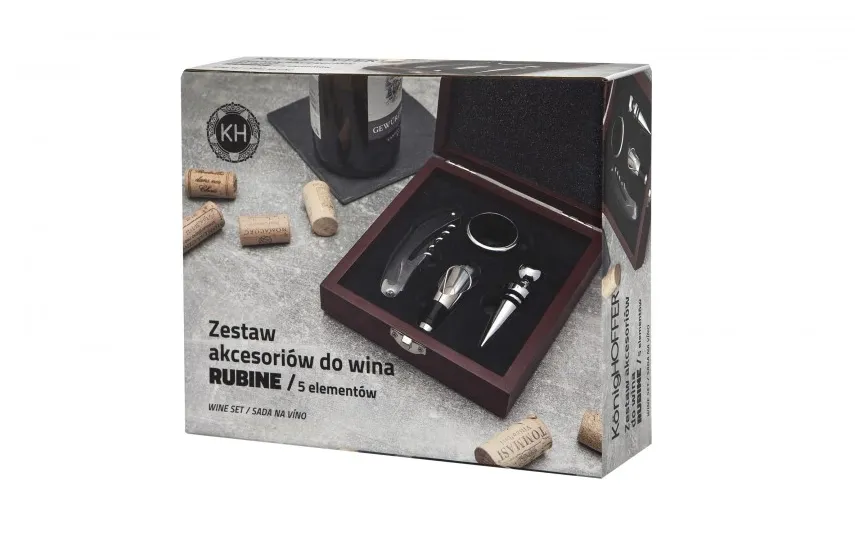 KonigHOFFER Zestaw do wina Rubin 5 elementów Hot