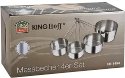 KingHoff Zestaw kubków pomiarowych 60, 80, 125, 250 ml Best