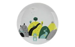 Lubiana Zestaw naczyń dla dzieci Domek misia zielony porcelanowy New