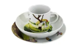 Lubiana Zestaw naczyń dla dzieci Hipopotam porcelanowy Fashion