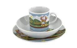 Lubiana Zestaw naczyń dla dzieci Miś dziewczynka porcelanowy Discount