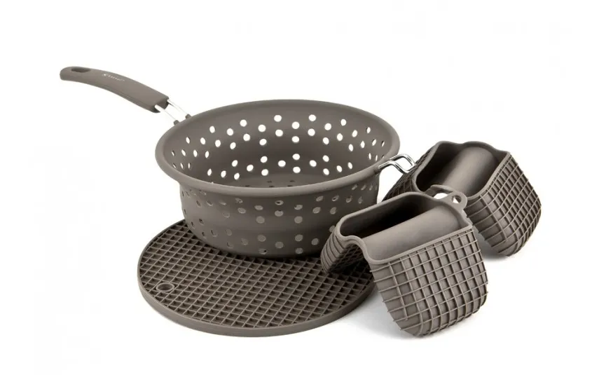 Witek Home Zestaw silikonowy z durszlakiem 4 el. Outlet