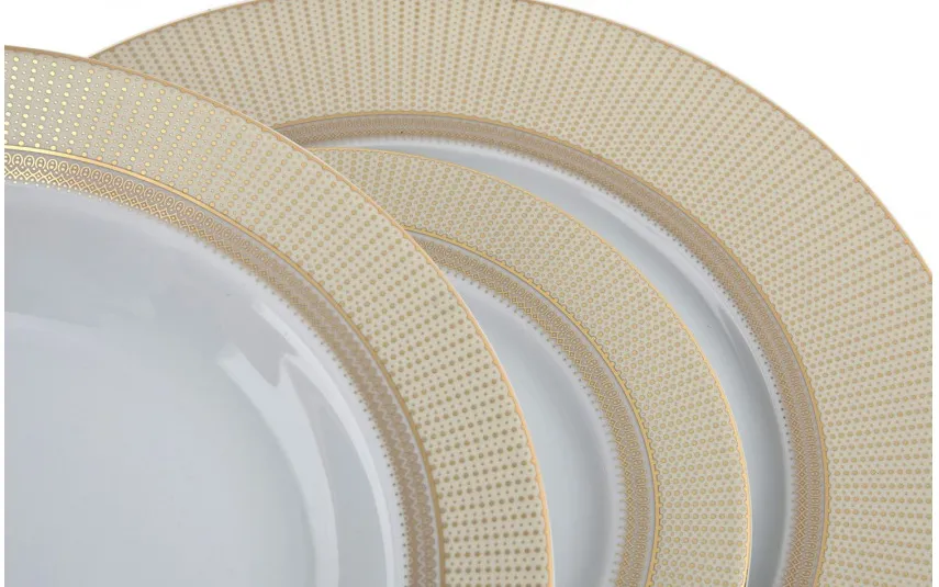 Cmielow Zestaw talerzy dla 6 osób 18 el. Amaro Gold Discount
